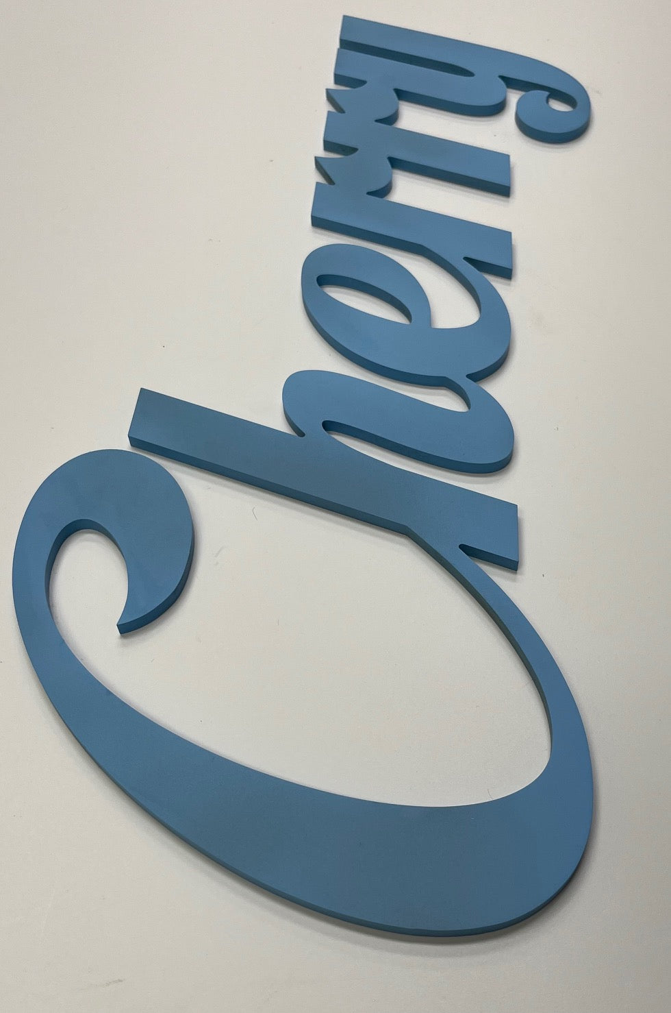 1/4" (6mm) painted letters