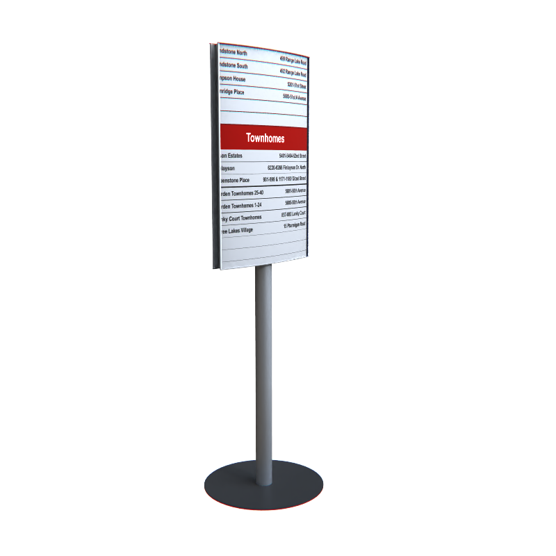 pc500 d/s Post sign