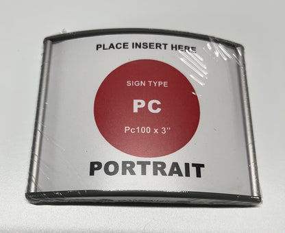 Pc100 x 3" sign frame