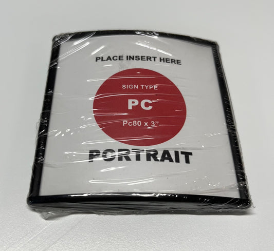 Pc80 x 3" sign frame